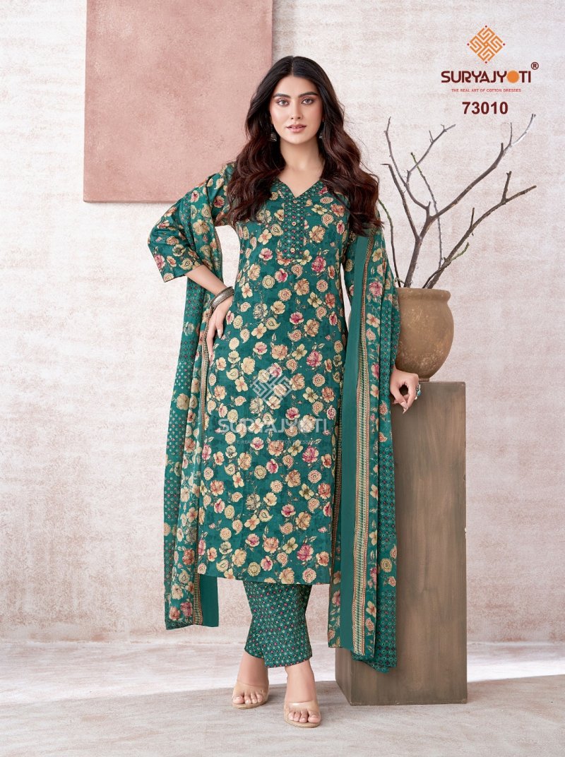 Trendy Cotton Vol 73 By Suryajyoti Cotton Printed Dress Material